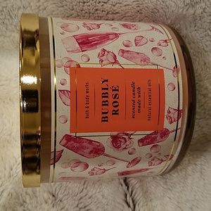 Bubbly Rose 3 wick candle